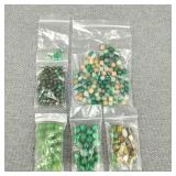 Vintage Glass/Stone Jade? Beads
