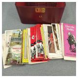 VTG Vanity Case w/1950s Horse Race Betting Books