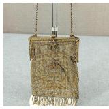 Antique Art Deco French Steel-Cut Beaded Purse