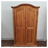 Solid Pine Armoire Cabinet