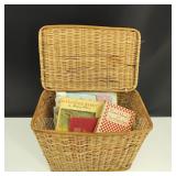 Vintage/Antique Books in Wicker Basket