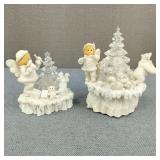 VTG House of Lloyd Snow Drop Tree Figurines