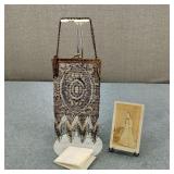 Antique Victorian French Steel-Cut Beaded Purse