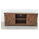 Modern Farmhouse Style TV Stand with Storage Space