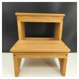 Vintage Wooden 2-Step Stool