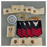 VTG WWII Military Pins/Dog Tag/US-Great Seal