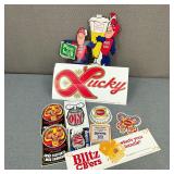 VTG Budweiser, Lucky, Busch Beer Company Stickers