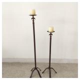 Wrought Iron Pedestal Candle Stands-Home Interiors