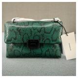 NEW-Faux Snakeskin Crossbody Chain Purse