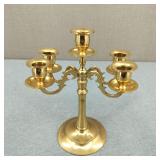 Vintage Brass 5-Arm Candelabra