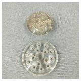 Vintage Clear Glass Flower Frogs