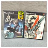 PS2 Metal Gear Solid 2 & Resident Evil