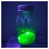 VTG Ball Mason Jar with Vaseline Glass Beads