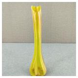 VTG Hand-Blown Manganese Swung Glass Splatter Vase