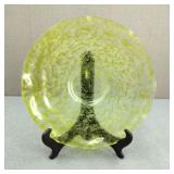 Vintage Green Depression Glass Platter