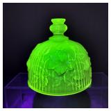 VTG Anchor Hocking Vaseline Glass Cloche