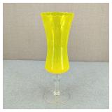 MCM-Blenko? Jonquil Manganese Glass Footed Vase