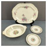 VTG Royal Lovelace 22k Gold Warranted Dish Plus