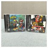PS1 Crash Bandicoot Warped & CTR Team Racing