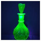 Vintage Vaseline Glass Decanter/Cruet