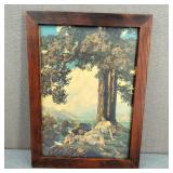 Vintage Original Maxfield Parrish "Hilltop" Print