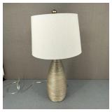 MCM Inspired Grey Textured Table Lamp
