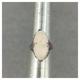 VTG Art Nouveau Sterling SIlver Cameo Ring S/6.5
