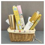 Crafting Lot Including Cricut Vinyl Transfer Paper