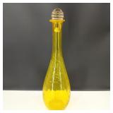 Vintage Yellow Glass Decanter/Vase Blenko?
