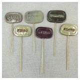 Ceramic Glazed Pottery Garden Stakes