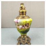 Antique H/P Oil Lamp Converted to Electric Lamp