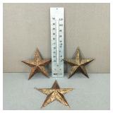 Tin Barn Stars & EZREAD Indoor/Outdoor Thermometer