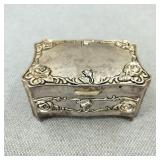 Art Nouveau Silver-Plated Jewelry Casket
