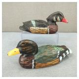 VTG Wood H/C & H/P Duck Decoys/Folk Art