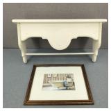 VTG Shabby French Inspired Scalloped Wall Shelf +