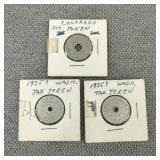 1935 US Tax Tokens for Washington and Colorado
