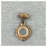 Antique Victorian Gold-Filled Compass Fob Pendant