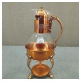 VTG Princess House Copper Tone Coffee/Tea Carafe