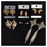 6 Pairs of Vintage Earrings Sarah Cov & More