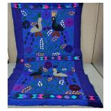 Vintage Hand Embroidered Tapestry