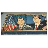 1960s JFK/RFK Presidential Wall Tapestry/Rug