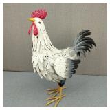 Life Size Rustic Metal Rooster Home/Garden Decor