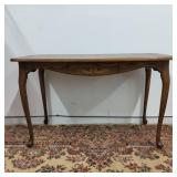 VTG Queen Anne Style Oak Sofa/Console Table