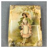 Antique Ornate Photo Album with Antique Photos