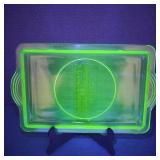 VTG-A/H Depression Uranium Glass Refrigerator Tray