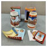 Budweiser-20th Anniversary & 2009 Holiday Steins