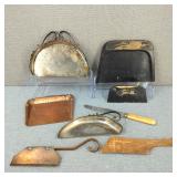 VTG Silver-Plated, Copper, Wood, Crumb Catchers +