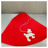 Vintage Handmade Felt Poodle Skirt