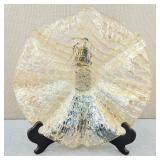 VTG Murano lavorazione Honey Gold Art Glass Bowl