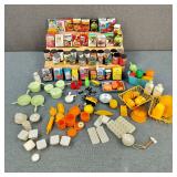 VTG Mini Toy Food Brands & Dishes-4-Barbies/Dolls